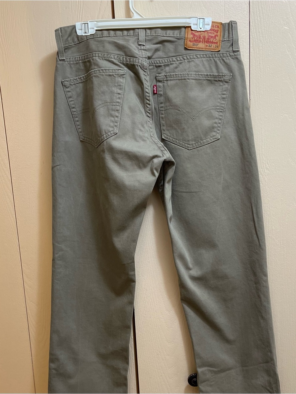 Levis 559 Relaxed Straight Jeans Adult 32 X 34Tan Mid Rise - Picture 3 of 9